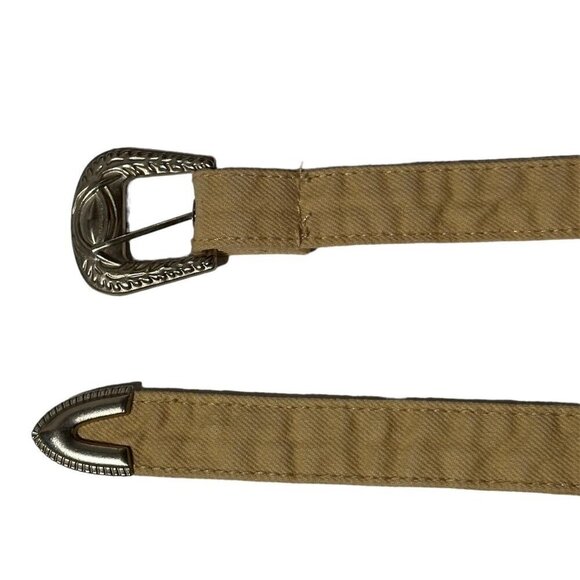 Western Style Belt In Khaki - Picture 1 of 2